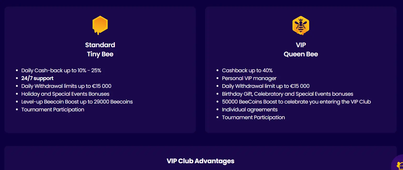 Wazbee Casino Loyalty Program